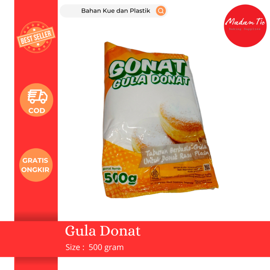 

Gula Donat 500 gram 1 pcs