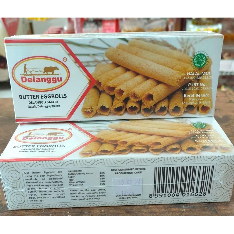 

Delanggu Butter Eggrolls Halal Mui 90gr