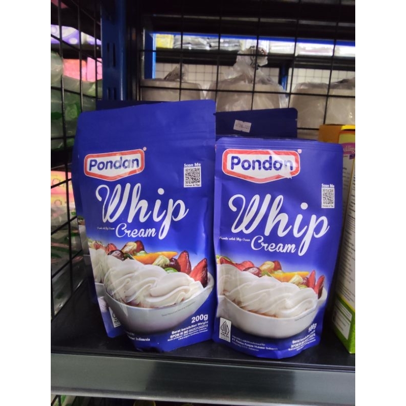 

Pondan Whip Cream Pouch 100g dan 200g