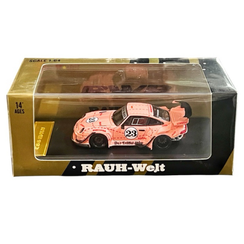 Star Model 64 Porsche RWB 993 GT Wing Pink Pig Livery (Der Truffel Jager)