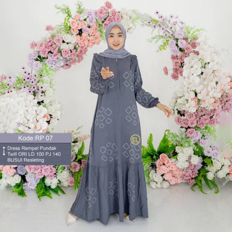 GAMIS TWILL ORI ELZHAF| GAMIS BATIK PEKALONGAN | GAMIS OOTD KONDANGAN | GAMIS ELEGANT| GAMIS KATUN T