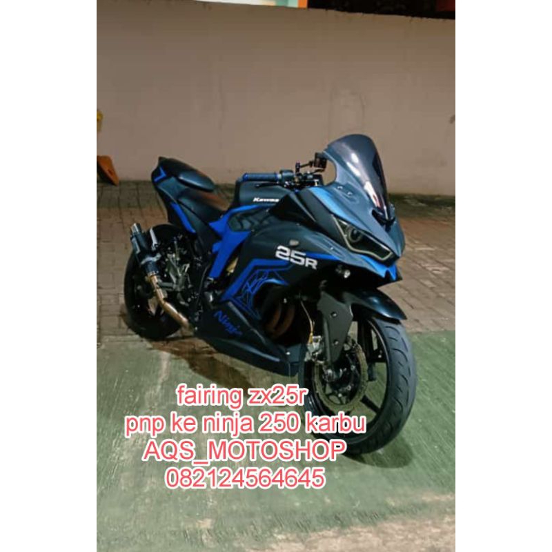 body fullset ninja 250 karbu warior,model zx25r fullset