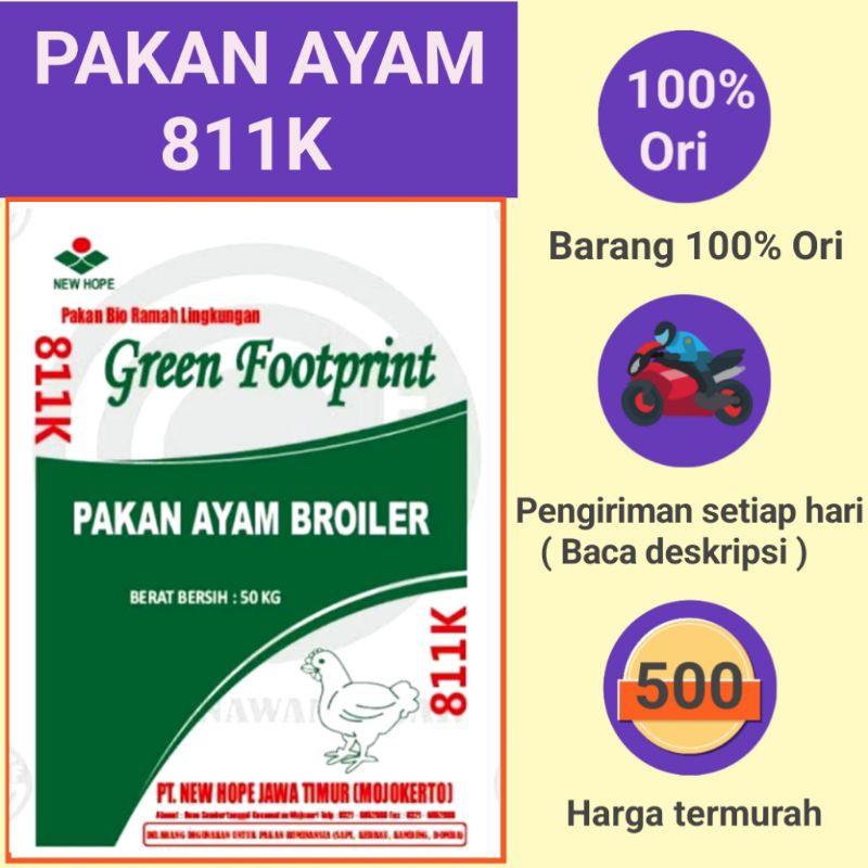 

Pakan Ayam Murah Anakan Sampai Dewasa 811K (1Kg, Protein 20%)