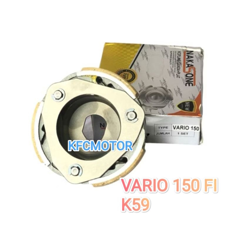 (NAKASONE) KOPLING GANDA ASSY VARIO 150 FI / K59 KAMPAS GANDA ARANG GANDA BATU SPORKET ASSY KOMPLIT 