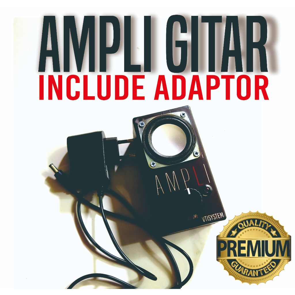 Ampli Gitar Mini Original - Ampli Gitar Mini Untuk Elektrik dan Akustik VTIsystem