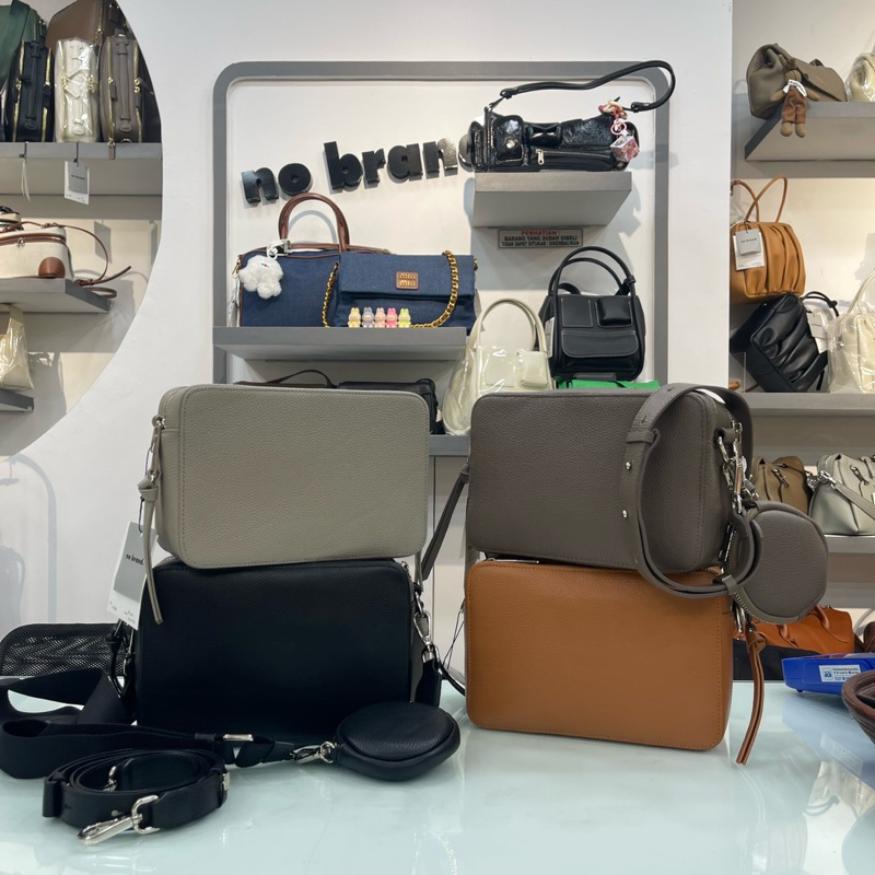 Tas Kulit Unisex NO BRAND - Rina Camera Sling Bag