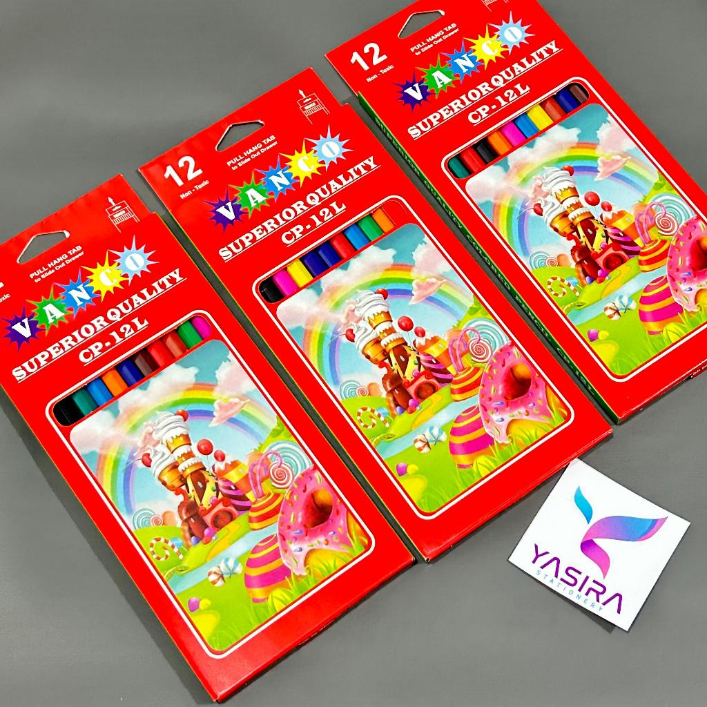 

SATU SET 12 WARNA Pensil Warna Vanco Panjang 12 Warna
