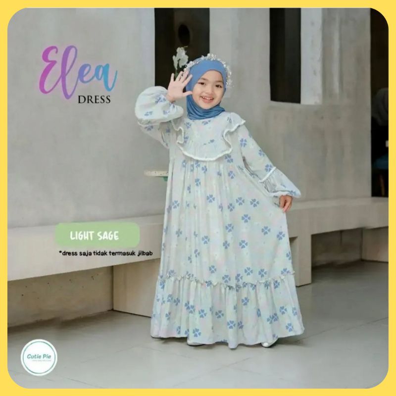 Cutie Pie Elea Dress Gamis Anak Perempuan Motif Bunga