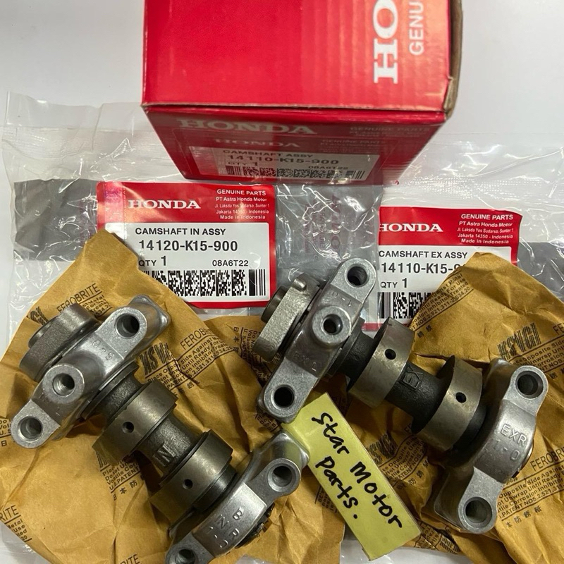 CAMSHAFT NOKEN AS SET RUMAH LAKOPAN KLOPAN NOKEN AS CB150R OLD CB 150 R LAMA 1set IN EX HONDA K15