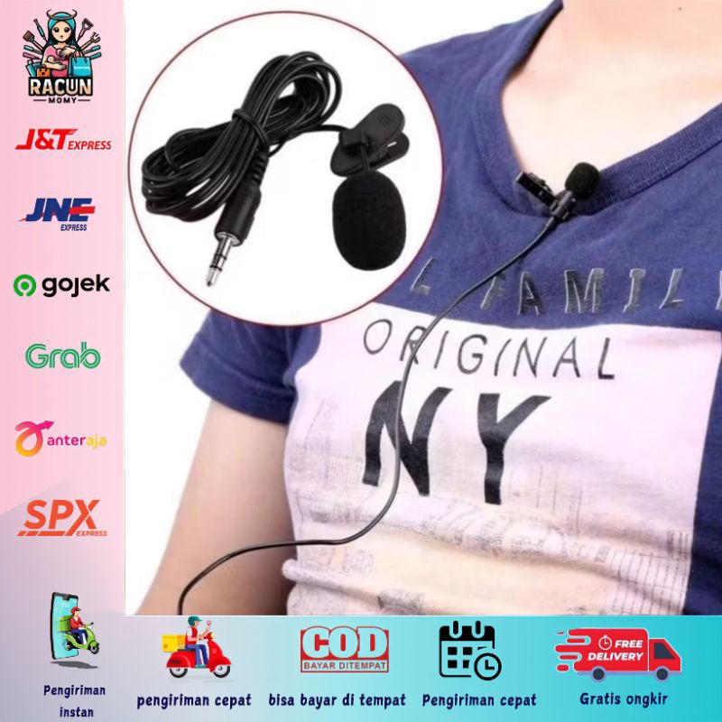 Mic Jepit / Mic Kecil / Mic Portable / Mic Mini / Mic Clip / Mic 3.5mm / Mic Universal / Mic Karaoke