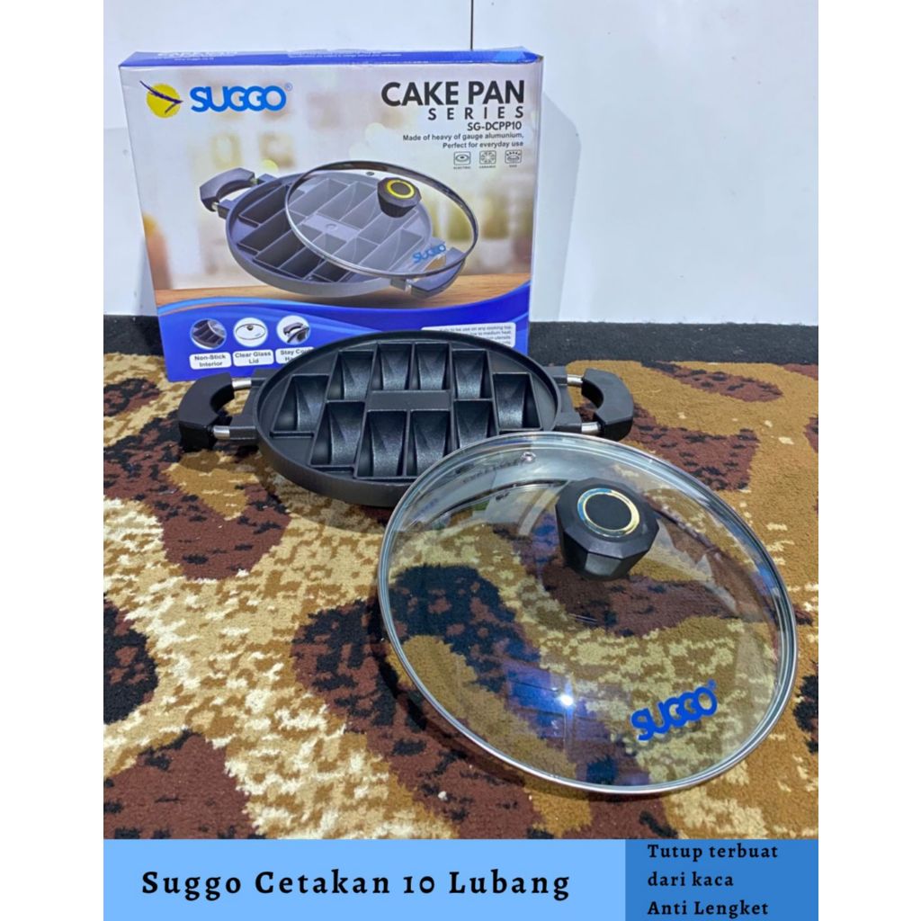 Cetakan kue Pukis Suggo 10 Lubang / Cake Pan Pukis 10 Lubang Suggo / Cetakan Pukis Suggo 10 Lubang