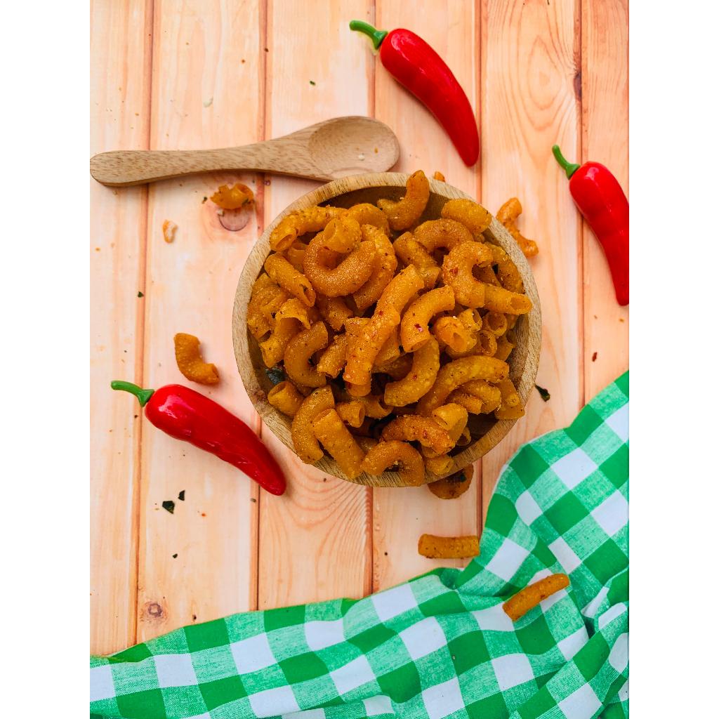 

MAKARONI renyah crispy chili oil Seblak Wafisnack