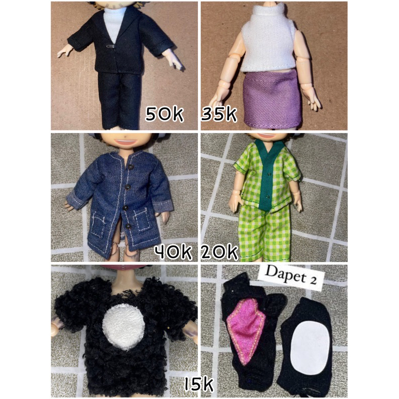 baju kaos jaket nendoroid pakaian nendo obitsu ob11 ymy