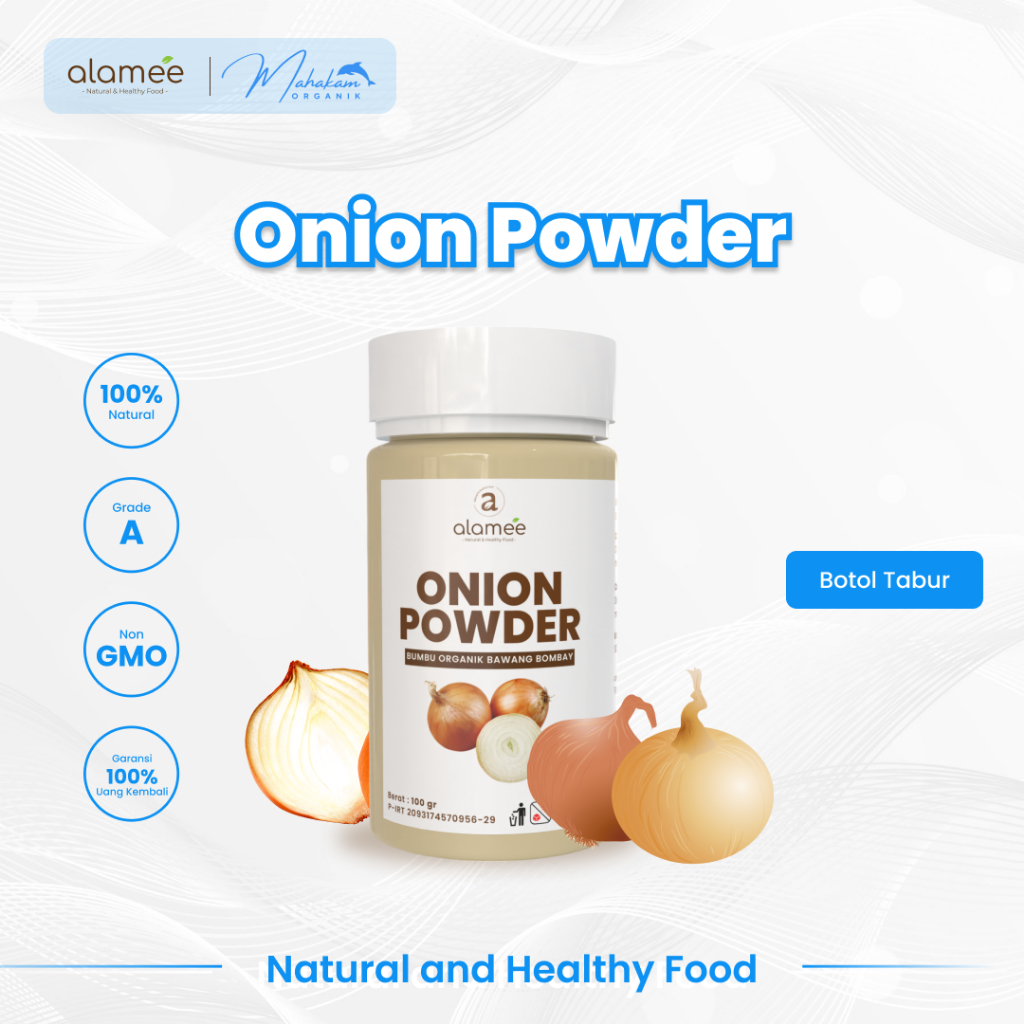 

ALAMEE Bawang Bombay Bubuk Bumbu Dapur Organik Onion Powder Bombai Ground Spice Tabur