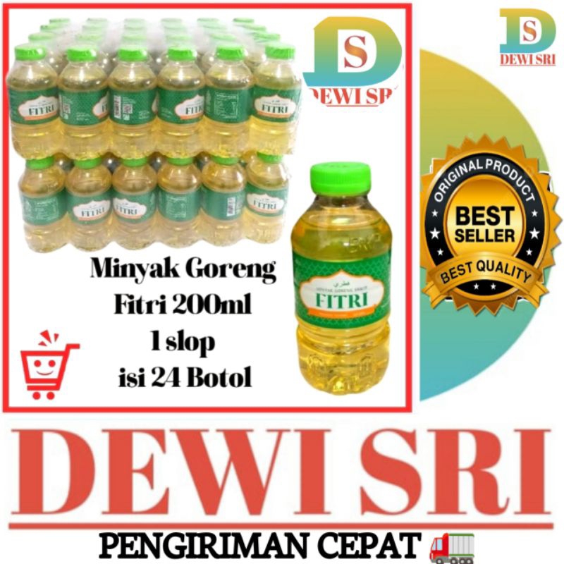 

1Slop Minyak Goreng FITRI Kemasan 200ml isi : 24 Botol