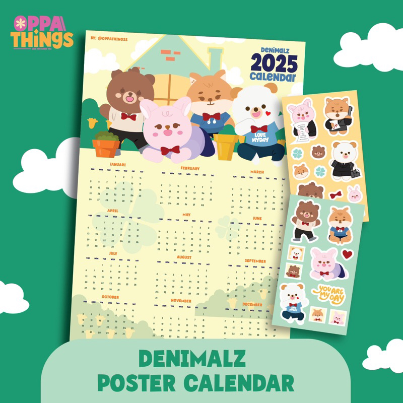 

[READY STOCK] Denimalz Poster Calendar 2025