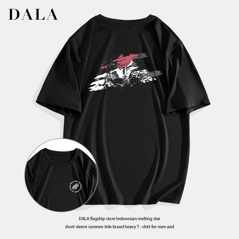 [✅COD]DALA Baju Kaos Pria Dan Wanita Lengan Pendek Oversize Vintage League of Legends Bergaya Netral