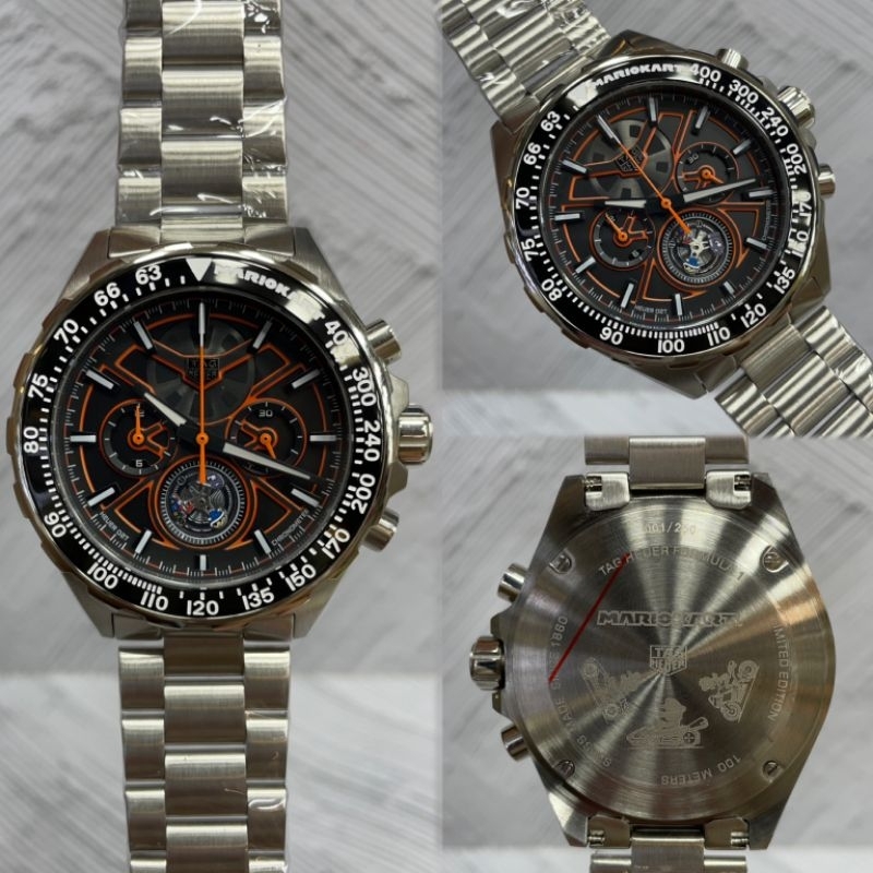 TAG HEUER FORMULA 1 MARIO KART LIS ORANGE RANTAI JAPAN QUARTZ PREMIUM QUALITY DIAMETER 42mm