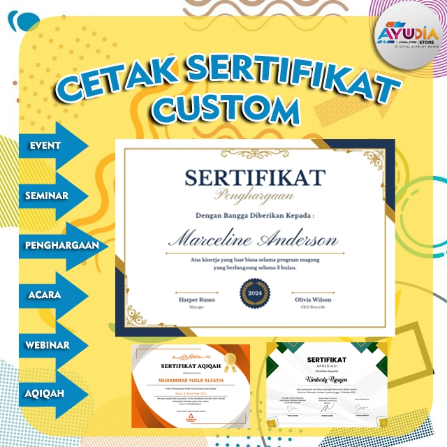 

CETAK SERTIPIKAT CUSTOM UKURAN A4