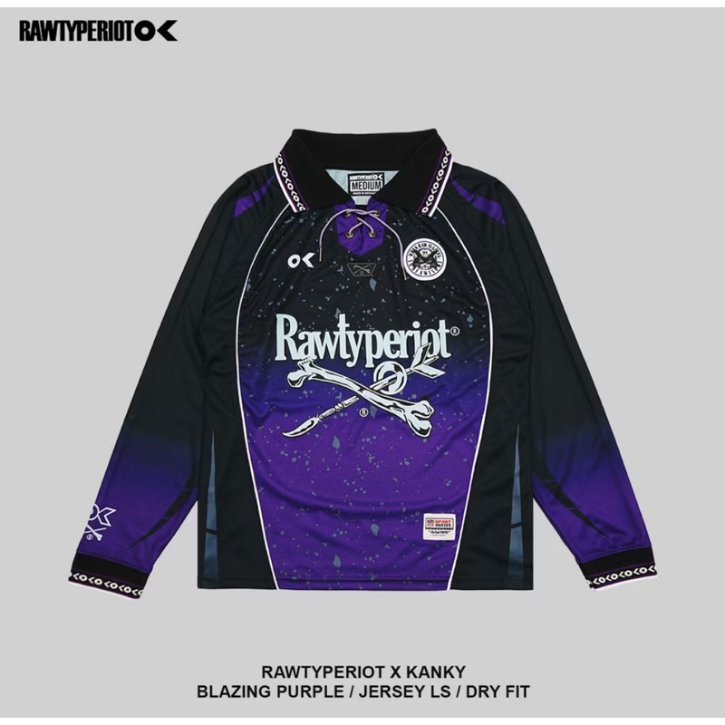 [ ORIGINAL 100% ] JERSEY RAWTYPE RIOT X KANKY BLAZING PURPLE LONG SLEEVE LIMITIED EDITION