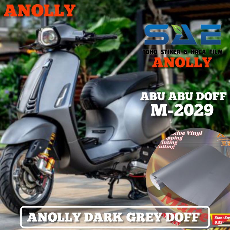 Sticker Skotlet Abu Muda Doff Dark Grey Matte L-50Cm