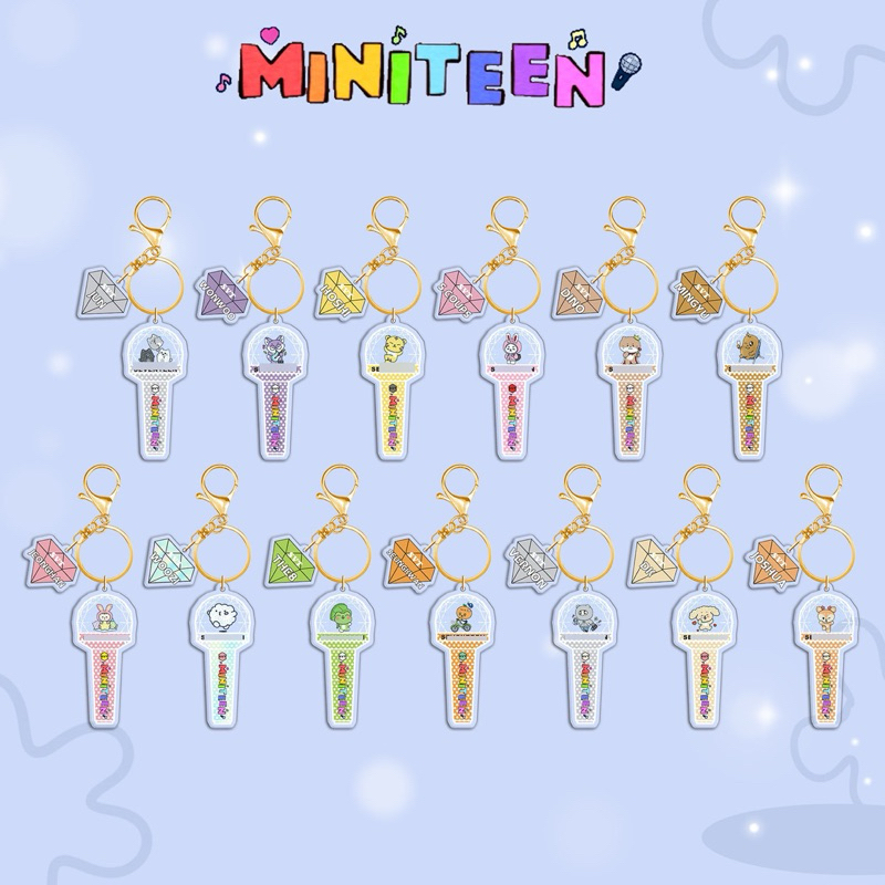 Miniteen Caratbong Seventeen Keychain Gantungan SVT Lightstick Ver2