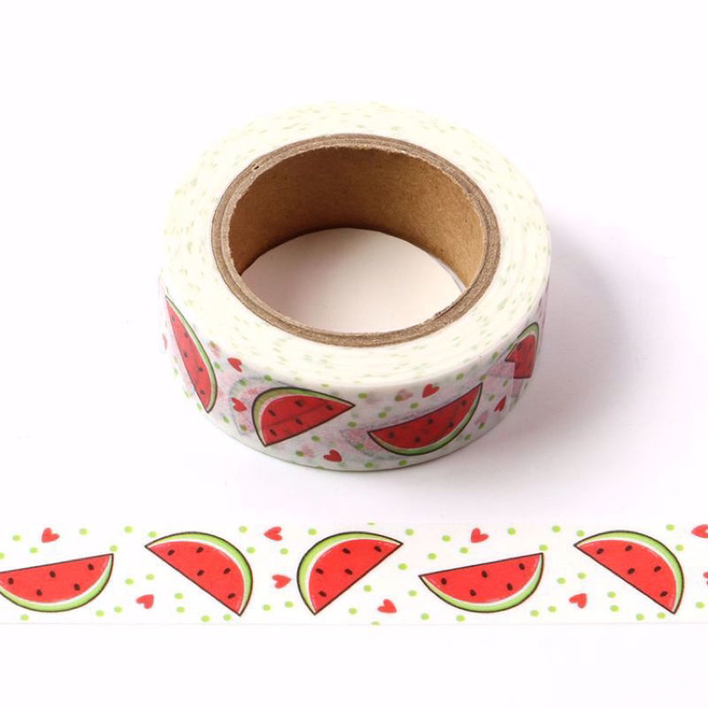 

15MM x 10M ASSORTED WASHI TAPE - SELOTIP DEKORASI