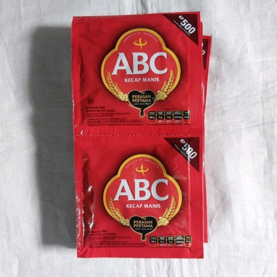 

KECAP ABC RENTENG 15gr (1 renteng isi 12 pcs)