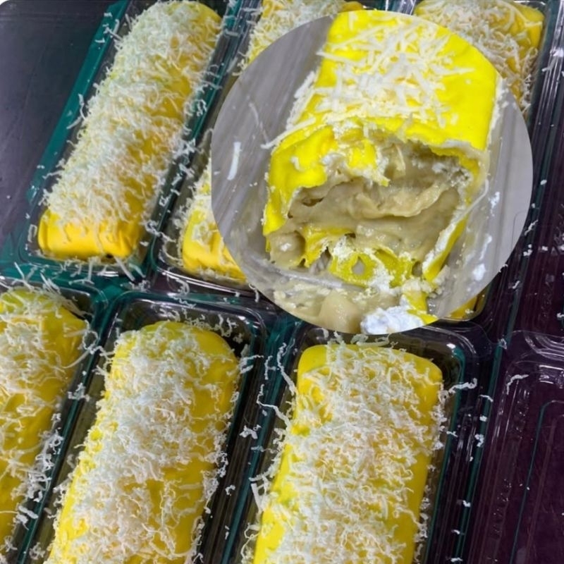 

pancake durian roll frozen / creamy duren pankek frosen