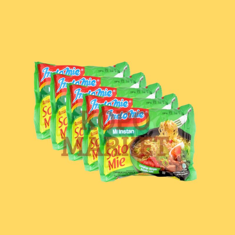 

Indomie kuah soto 5pcs/Indomie soto/mie soto