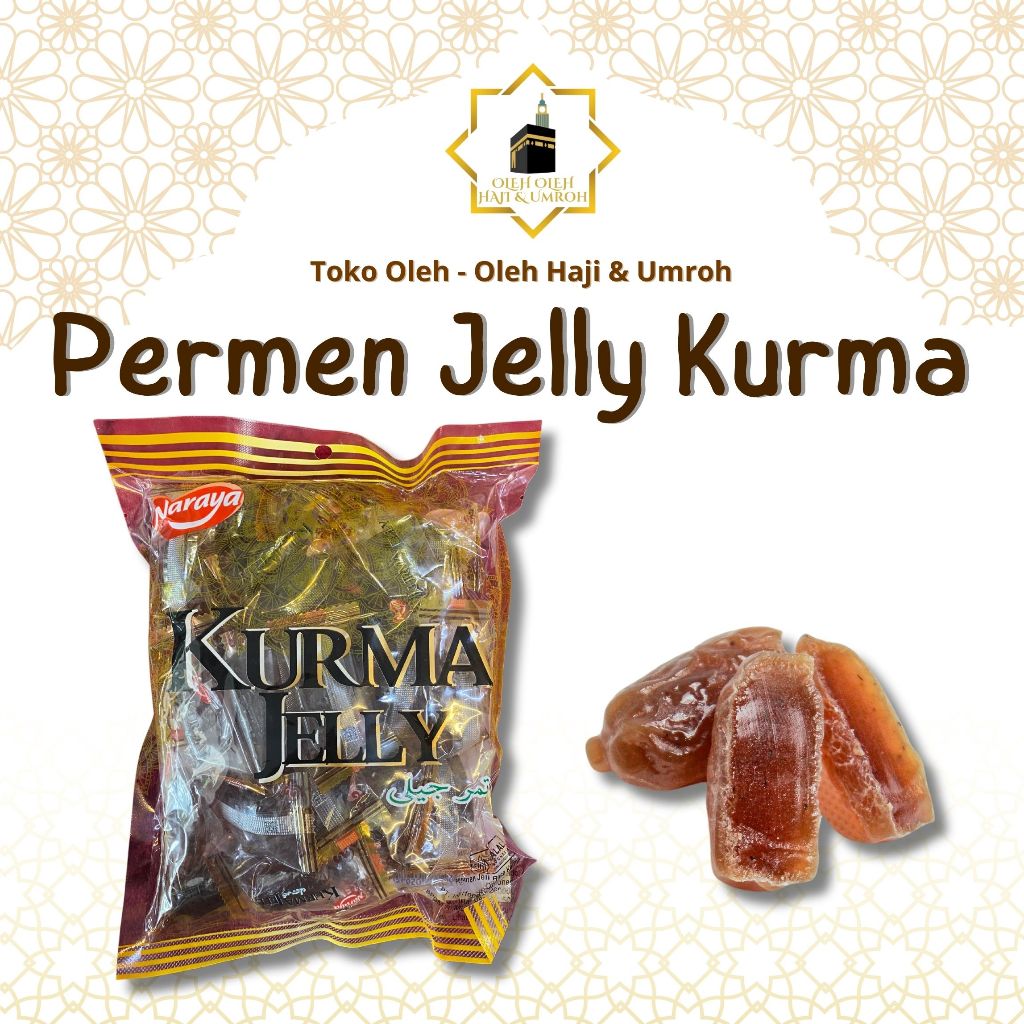 

PERMEN JELLY KURMA NARAYA 500 GRAM PERMEN JELLY HALAL PERMEN RASA KURMA BEST QUALITY ASLI ORIGINAL COCOK UNTUK OLEH OLEH HAJI DAN UMROH