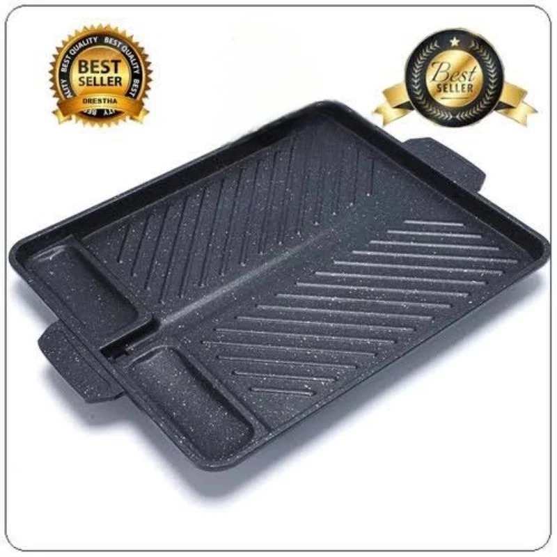 SSA PANGGANGAN PERSEGI KOREAN GRILL PAN BBQ SQUARE ALAT PANGGANG ANTI LENGKET