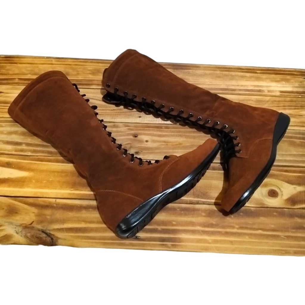 cuci gudang sepatu boots wanita model tinggi boots wanita fashion korea