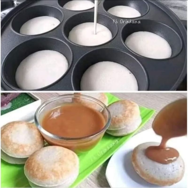 CETAKAN 7 LUBANG KUE DATAR HAPPY CALL