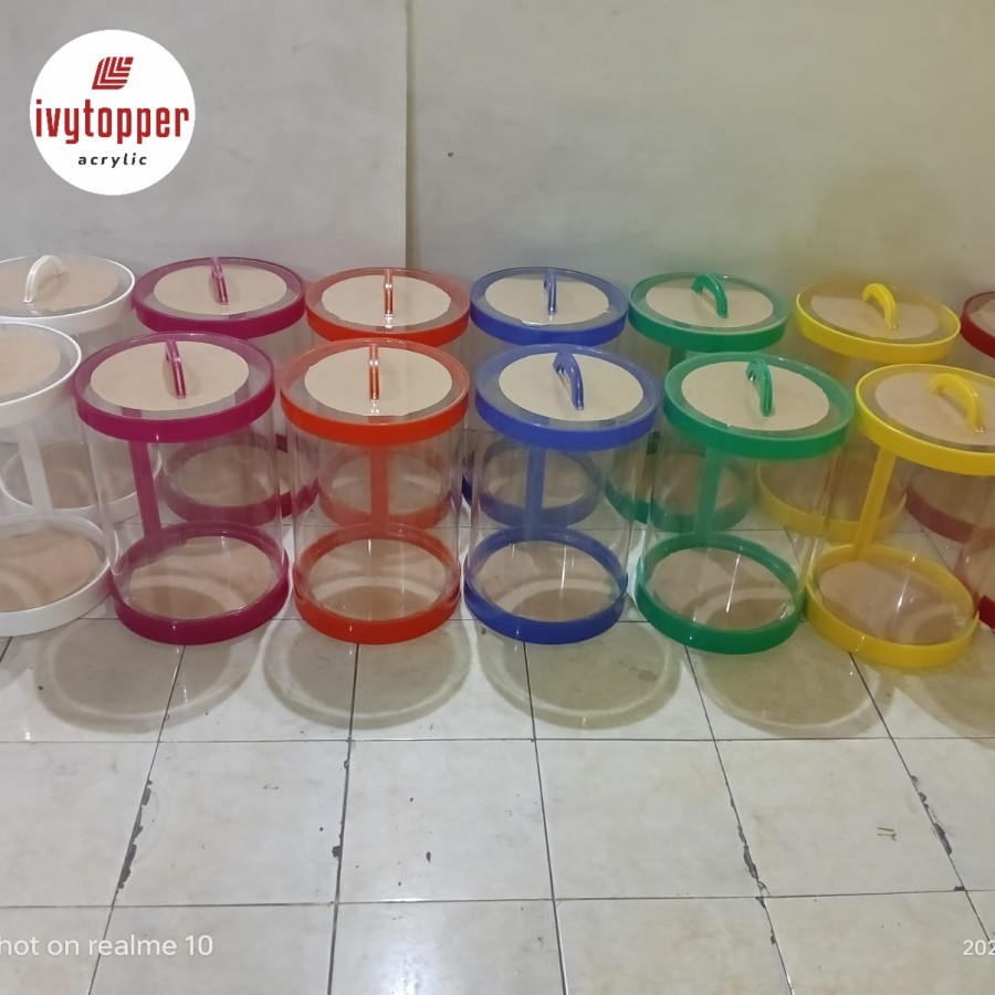 Tabung Aquarium Es buah Acrylic 30 Liter D30 x Tinggi 45 Cm