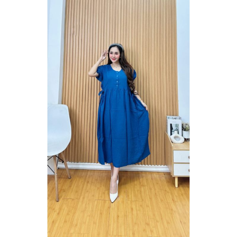 daster rayon twill polos tali samping