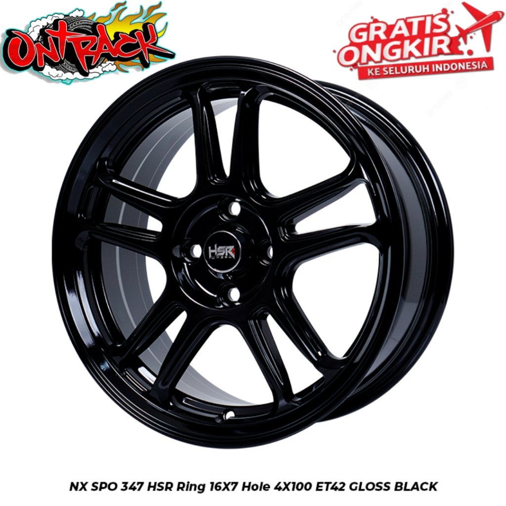 VELG MOBIL RACING HSR MODEL HSR NX SPO RING 16 LUBANG BAUD 4X100