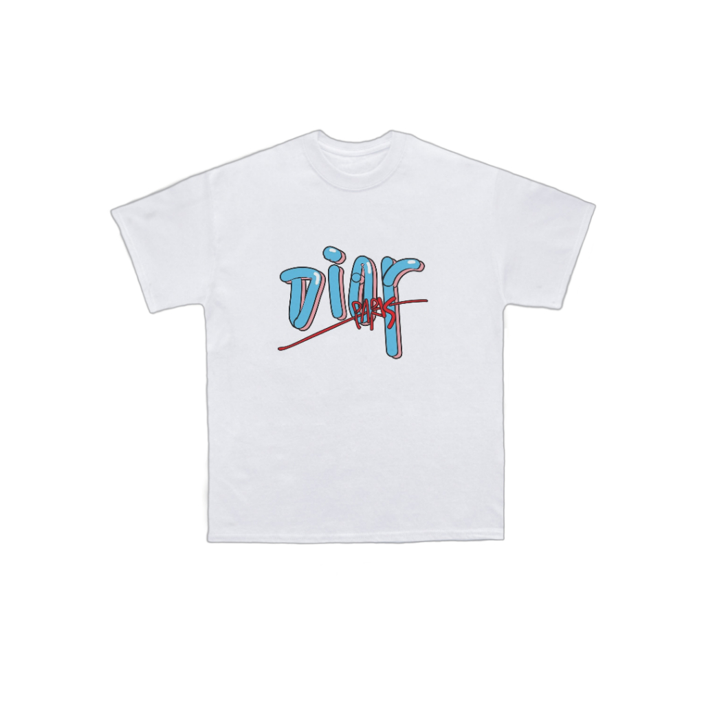 KAOS T-SHIRT DIOR PARIS PRIA WANITA UNISEX