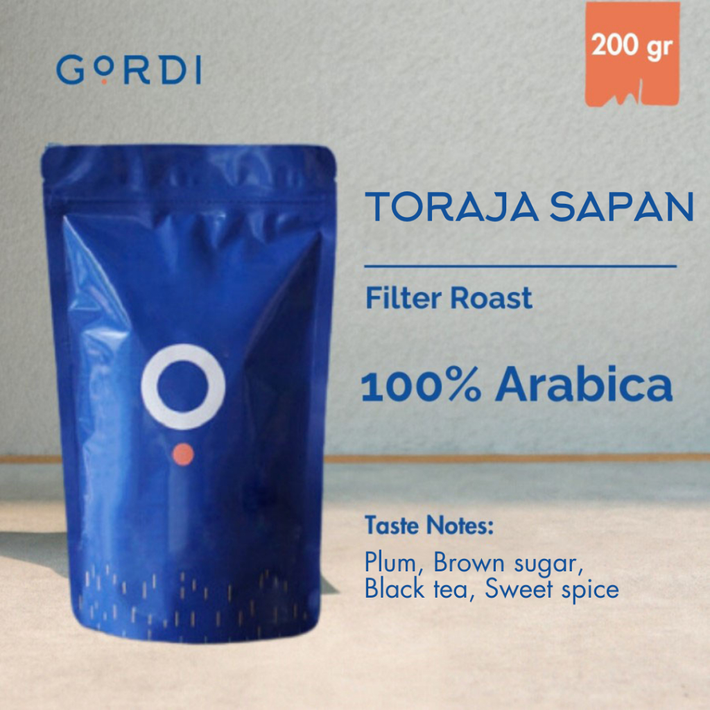 

Gordi Kopi Arabika Toraja Sapan Single Origin 100% Arabica - Pouch 200gr