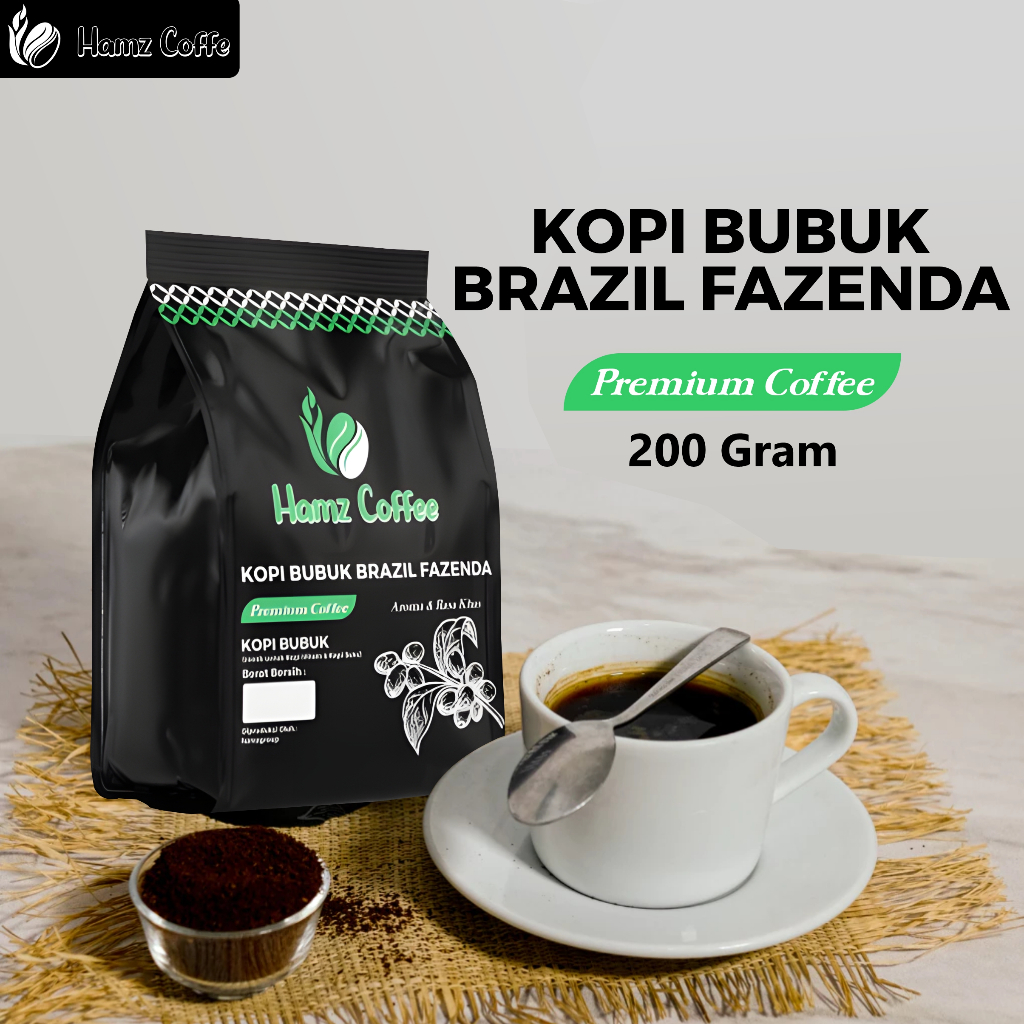 

HAMZ COFFE - Bubuk kopi brazil fazenda premium original asli