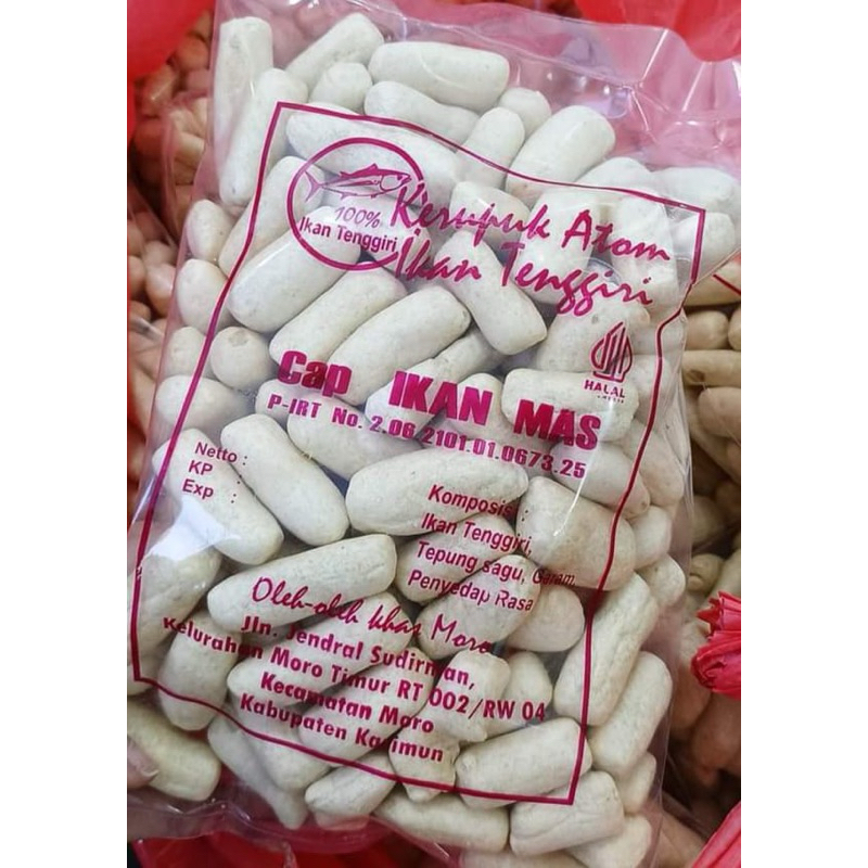 

kerupuk atom polos panjang