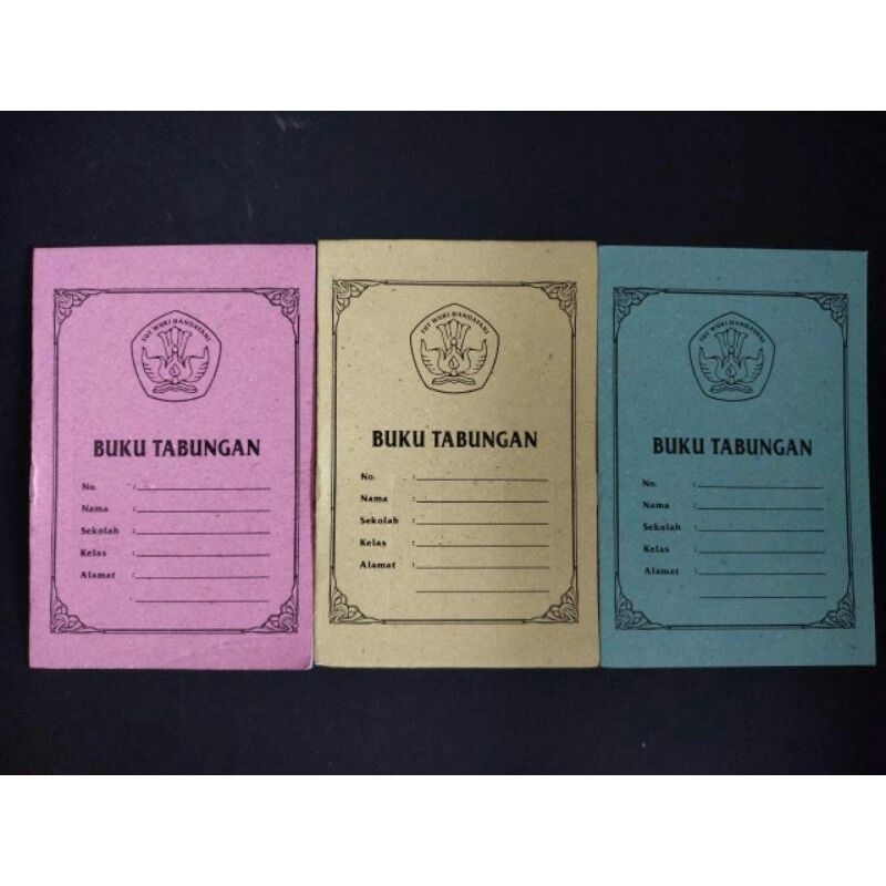 

Buku tabungan sekolah costum logo dan nama sekolah