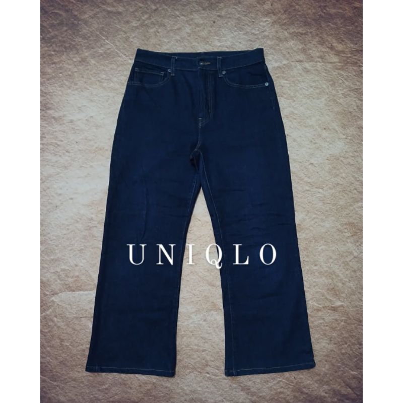 celana jeans denim UNIQLO model reguler pria second/bekas/preloved