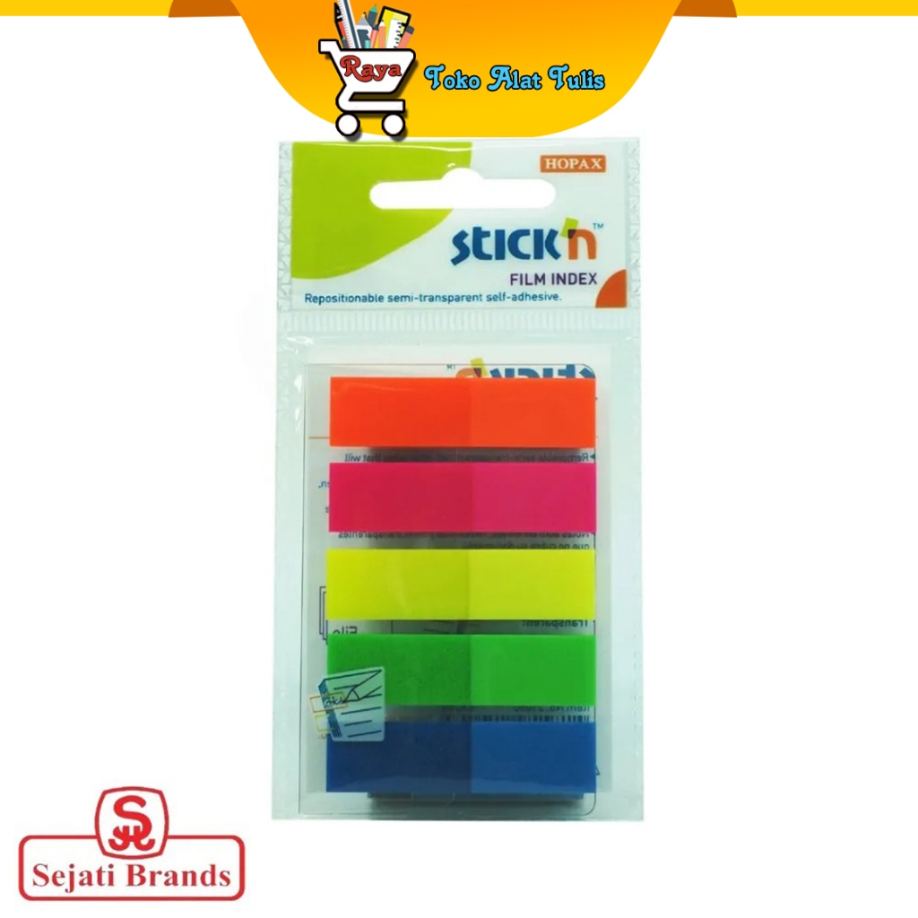 

Stick'N sticky note Film Index Plastic Pack 21050