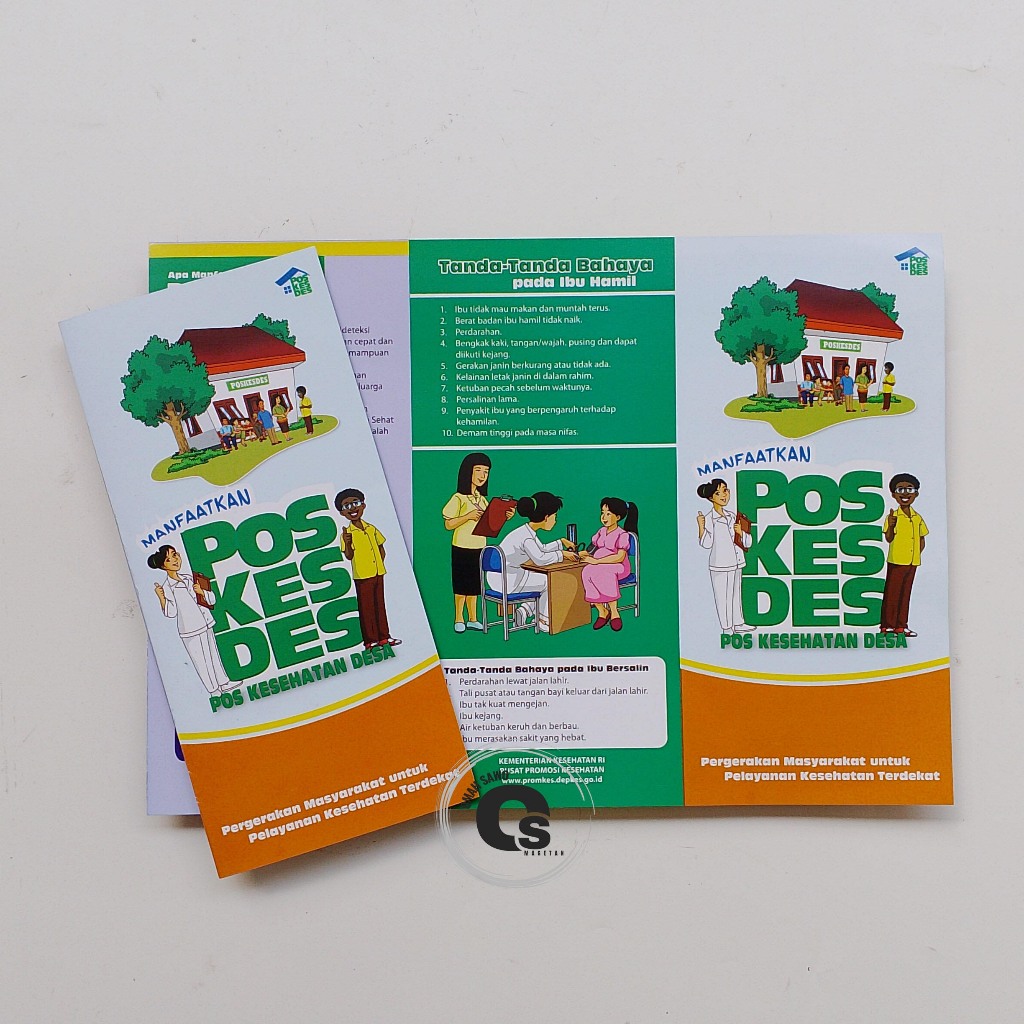 

Leaflet POSKESDES - Pelayanan Kesehatan Desa - Brosur Kesehatan