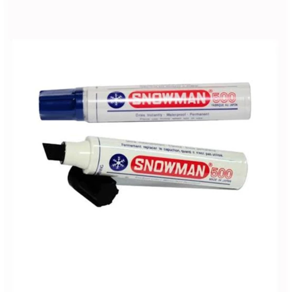 

SNOWMAN Jumbo Marker 500 – Spidol Besar Tinta Permanen (Hitam, Merah, Biru)
