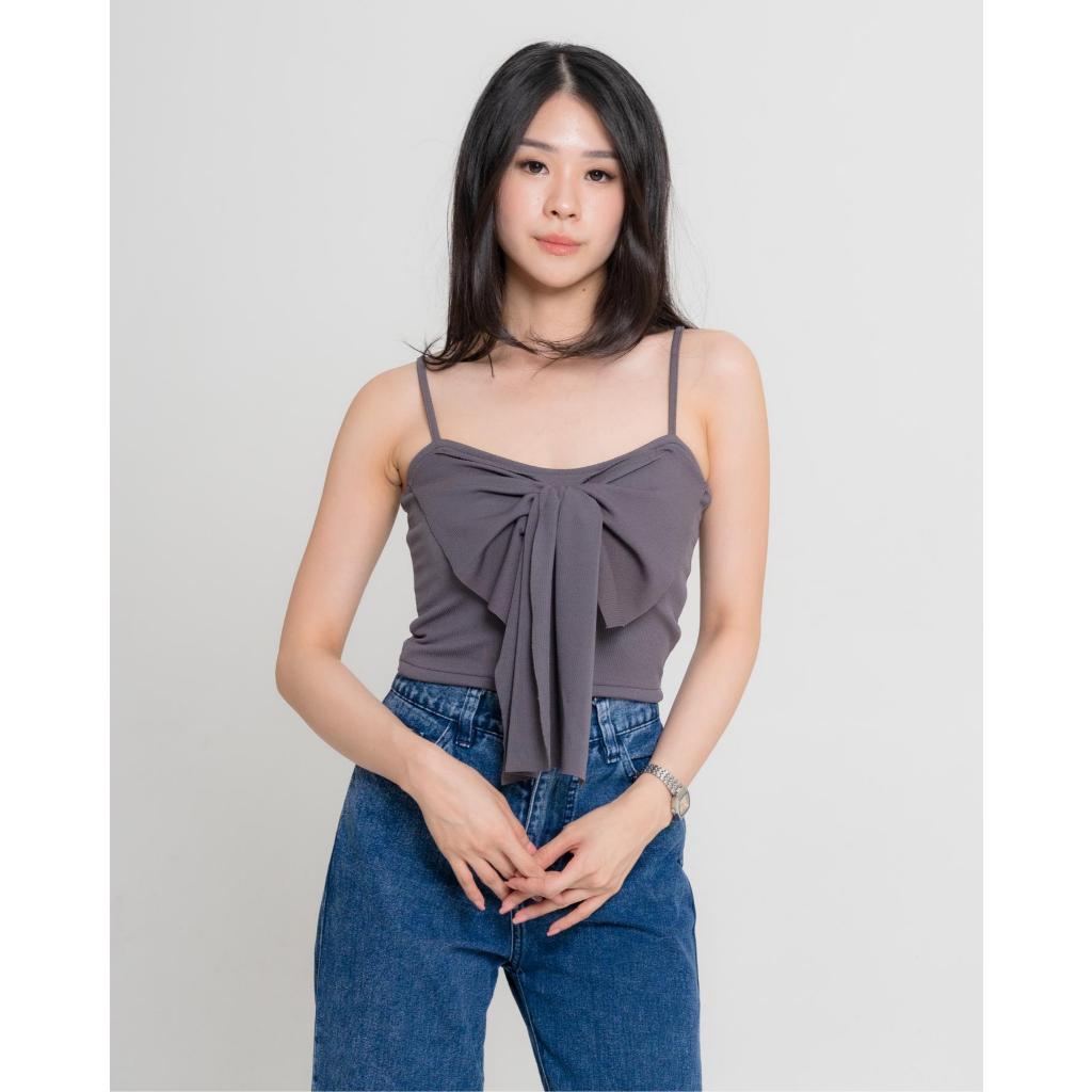 BIG SALE 8.8 Evaluna Korean Cup Bra Tanktop Pita Besar Tali Spaghetti MIN JI- 1.0416