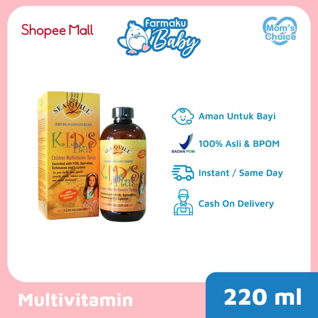 Sea Quill Kids Plus Multivitamin Syrup 220 ml