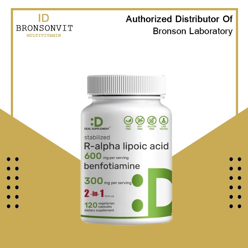 Deal Supplement R-Alpha Lipoic Acid 600mg with Benfotiamine 300mg-120