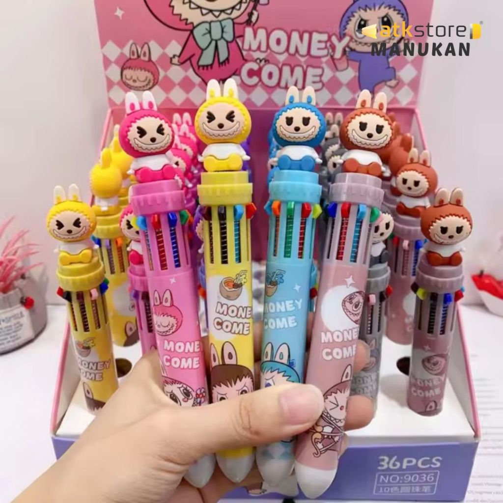 

Pulpen FCY Ballpoint 1015 10 Warna Labubu